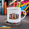 Axyaa Santa Pattern Christmas Coffee Mug Gift Set