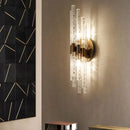 Axyaa Gold Metal Glass Wall Sconce E14 Bulb Modern Bedroom Dining Room Lamp