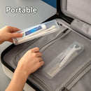 Axyaa Toothbrush & Toothpaste Organizer Case - Travel-friendly Transparent Box