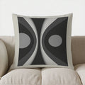 Axyaa Geometric Pattern Square Pillow Cover - Modern Design for Sofa, Bedroom, Car