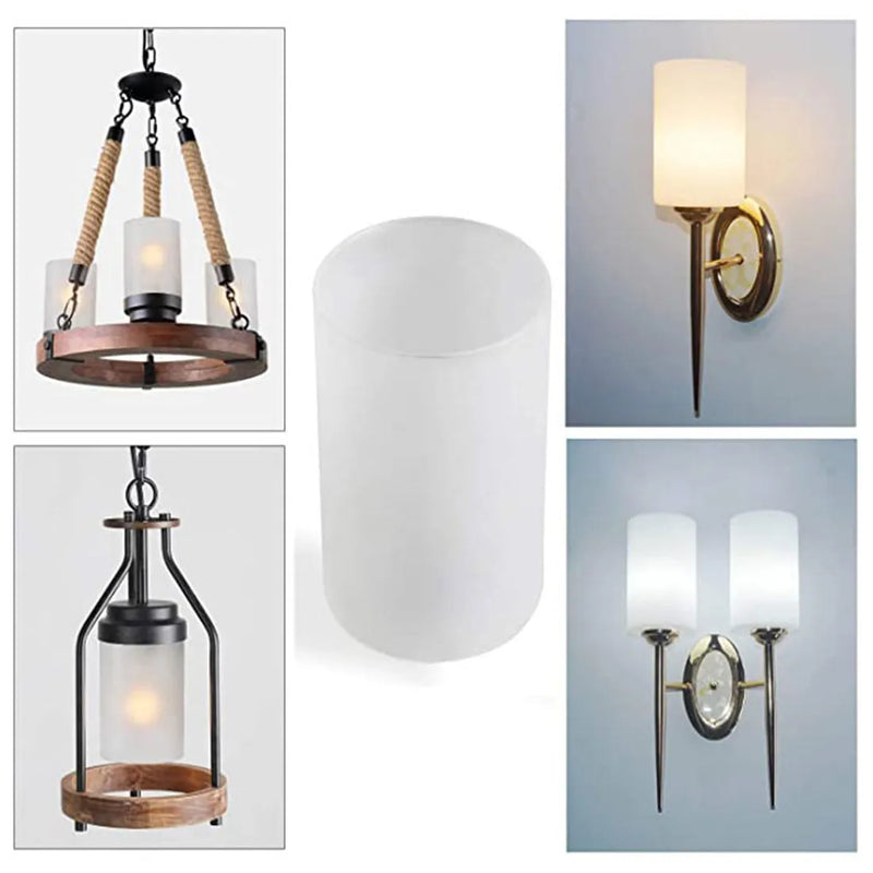 Axyaa Frosted Glass Lamp Shade for Chandelier Pendant Sconce Fixtures