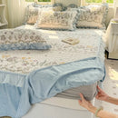 Axyaa Winter Milk Fleece Bed Skirt - Thickened Single Piece Mattress Cover