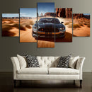Ford Mustang GT Car Canvas Art Print by Axyaa - Modern Home Decor Poster Painting