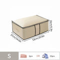 Axyaa Non-Woven Quilted Clothes Storage Bag - Large Capacity Closet Organizer