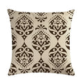 Axyaa Geometric Printed Linen Cushion Cover for Home Decoration 45x45cm