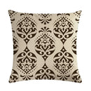Axyaa Geometric Printed Linen Cushion Cover for Home Decoration 45x45cm