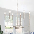 Axyaa Iron Candle Chandelier for Living Room Dining Bedroom