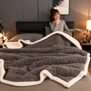 Axyaa Winter Plush Fleece Blanket - Cozy Sofa Quilt for Office and Home