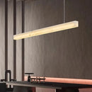 Axyaa Marble LED Pendant Light: Modern Linear Hanging Lamp for Various Spaces