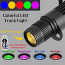 Axyaa RGB LED Track Lights with Adjustable Focus, Stage Zoom, and Logo Projector