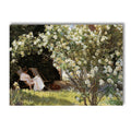 Scandi Rustic Female Portrait Print Canvas Wall Art for Bedroom Decor by Axyaa