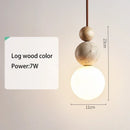 Axyaa TRAVERTINE Limestone Sphere Pendant Lamp LED Chandelier for Bedroom, Restaurant, Bar