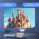 Axyaa 4K Android 11 Projector 580 ANSI WiFi6 Voice Control Home Cinema BT5.0