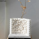 Axyaa Handmade Ceramic Flower Vase Hydroponic Arrangement Dried Flowers Small Mouthed