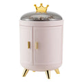 Axyaa Makeup & Jewelry Organizer: Rotating Storage Box for Luxury Cosmetics & Rings