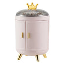 Axyaa Makeup & Jewelry Organizer: Rotating Storage Box for Luxury Cosmetics & Rings