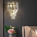 Axyaa LED Crystal Wall Lamp for Living Room Decor