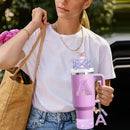 Axyaa Cup Set: Straw Topper, Boot, Stoppers, Handle Charms, Sticker for 30oz 40oz Tumbler