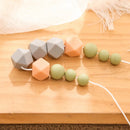 Axya Silicone Teething Beads Necklace for Babies - Food Grade Long Chain