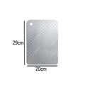 Axyaa Stainless Steel Dual-Sided Cutting Board for Kitchen Prep and Dough Kneading