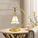 Axyaa Modern French Wrought Iron Floor Lamp for Livingroom Bedroom, LED Table Light
