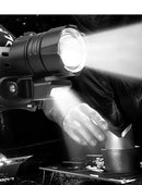 Axya XHP90.2 LED Headlamp: Rechargeable Zoom Head Light, Waterproof Flashlight