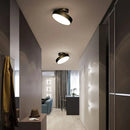 Axyaa Modern LED Copper Ceiling Light for Bedroom Living Room, Nordic Style Gold-Black Fixture