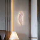 Luxury Feather Lights Resin Sconce Wall Lamp by Axyaa