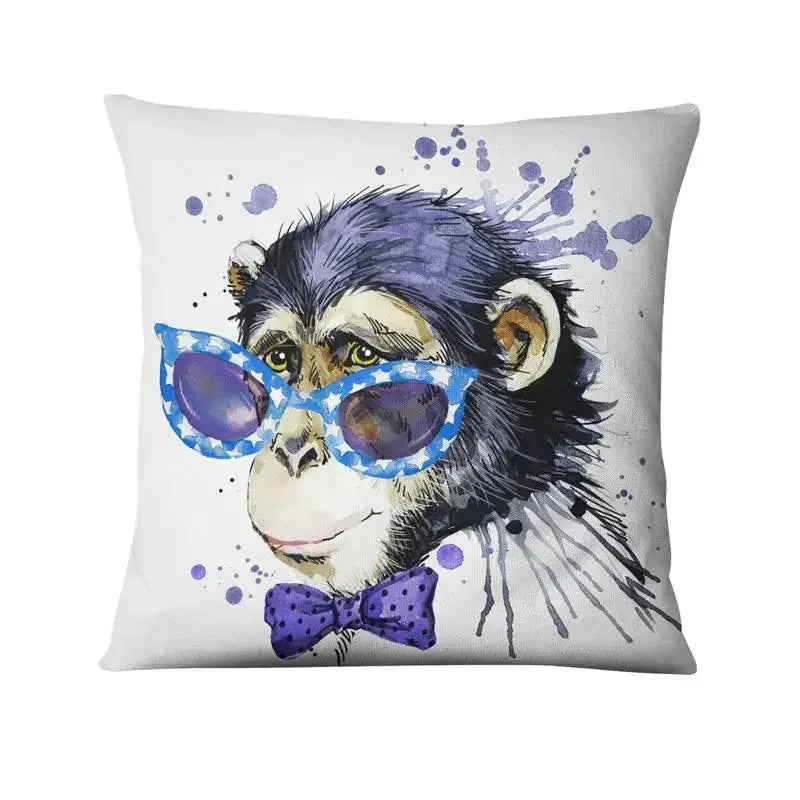 Axyaa French Bulldog Gift Cushion: Decorative Sofa Throw Pillow with American Cartoon Pet Print