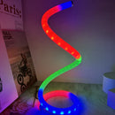 Axyaa RGB Spiral LED Table Lamp - Dimmable Minimalist USB Power Office Bedside Lamp