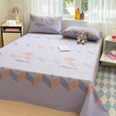 Axyaa Cotton Coarse Cloth Bed Sheet Set, Soft Mat & Quilt - Single/Double, Print, Washable