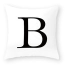 Axyaa Polyester Alphabet Cushion Cover 45X45cm for Home Sofa Decor