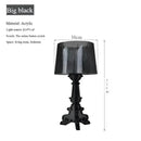 Axyaa Nordic Luxury Black LED Resin Desk Lamp, Modern Home Decor Lighting