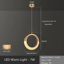 Axyaa Luxe Bedroom Pendant Light - Modern Nordic Style for Living Room & Corridor