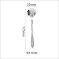 Axyaa Stainless Steel Heart Spoon for Coffee, Desserts & More