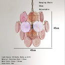 Axyaa French Antique Murano Glass Chandeliers - Elegant Bedroom Lamps for Upscale Restaurants
