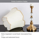 Axyaa Crystal Table Lamp & Floor Light Set for Elegant Living Room & Bedroom Decor