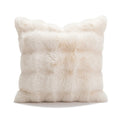 Axyaa Faux Rabbit Fur Pillow Cover for Sofa, Bed, or Chair - Soft, Fluffy, Decorative
