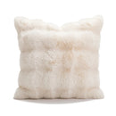 Axyaa Faux Rabbit Fur Pillow Cover for Sofa, Bed, or Chair - Soft, Fluffy, Decorative