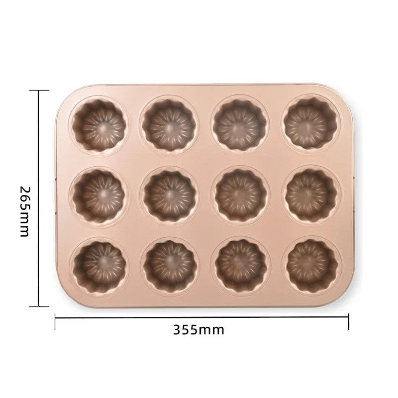 Axyaa Carbon Steel Mini Cake Pan Muffin Cupcake Baking Tool