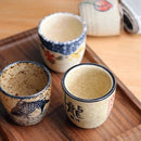 Axya Vintage Ceramic Sake Set - Antique White Wine Cup & Pot Ensemble