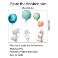 Axyaa Colorful Balloon Bedroom Wall Stickers for Kid Rooms