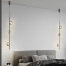 Axyaa Tri Color Glass Pendant Light with Gold and Black Fixture