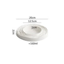 Axyaa White Ceramic Water Wave Soup Plate - Restaurant Tableware