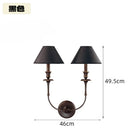 Axyaa Black Cloth Wall Lamp for Living Room Bedroom Study Staircase