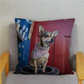 Chihuahua Dog Printed Cushion Cover by Axyaa for Home Decor