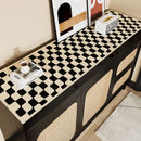 Axya Table Cloth Meal Side Tea Mat Kitchen Cabinet Cover - Black