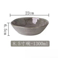 Axyaa Retro Gray Ceramic Dinnerware Set