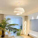 Axyaa Minimalist LED Fabric Chandelier for Home Decoration