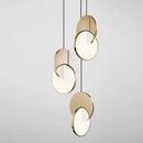Axyaa Modern Gold Ring Pendant Light with LED Nordic Design